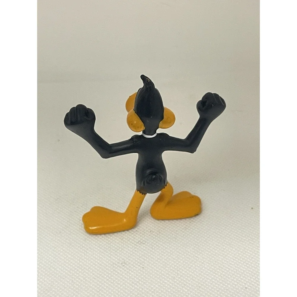 Vintage 1990s Warner Brothers Looney Tunes Daffy Duck PVC Cake Topper Figure Toy
